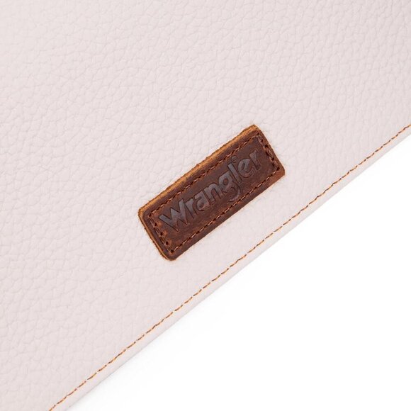 Wrangler Adjustable Crossbody Purse: Versatile Small Flap Bag in Tan/Brown - Picture 6 of 6